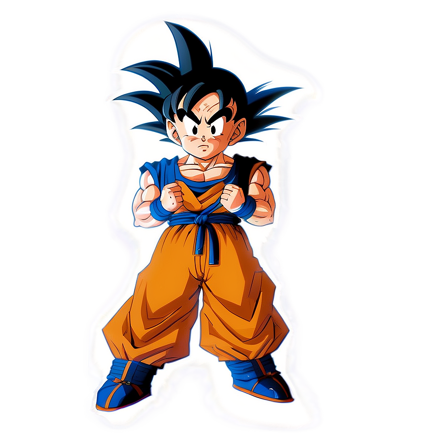 Goku Standing With Power Png Vuw