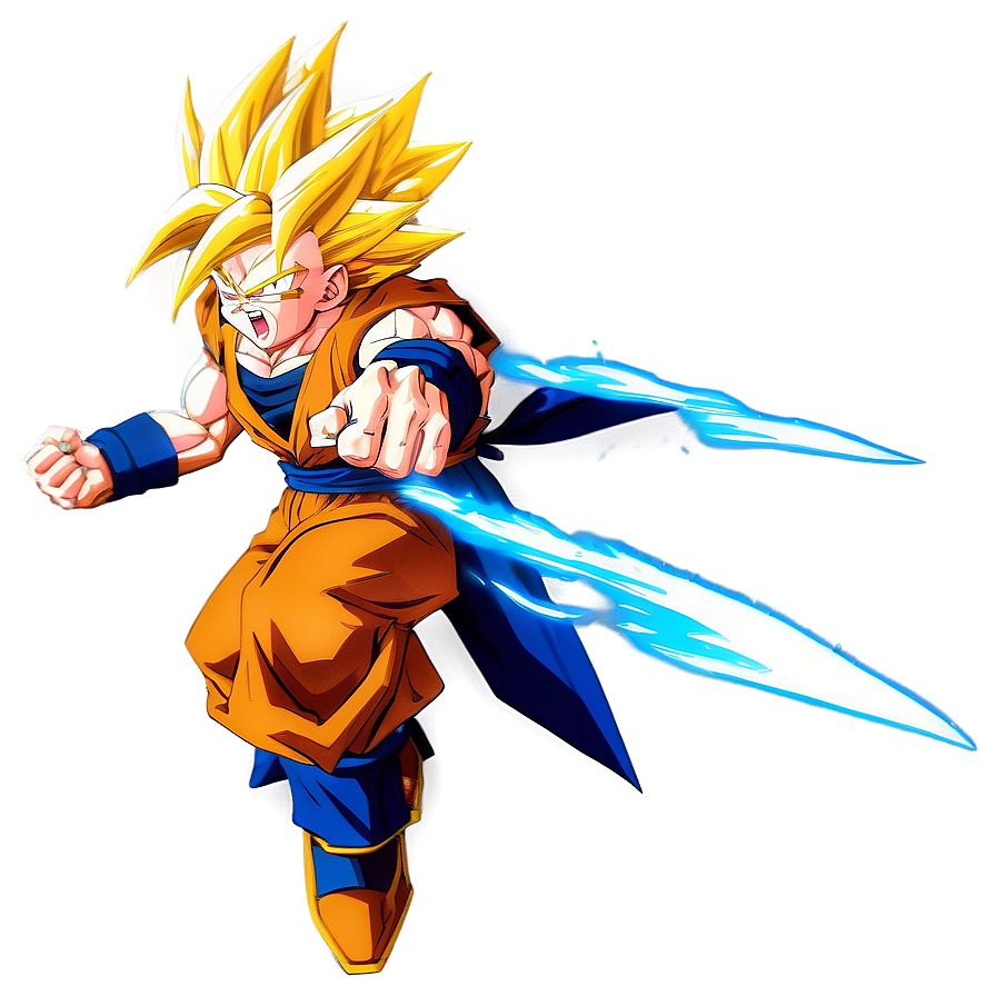 Goku Super Saiyan 3 In Battle Png Iqd39