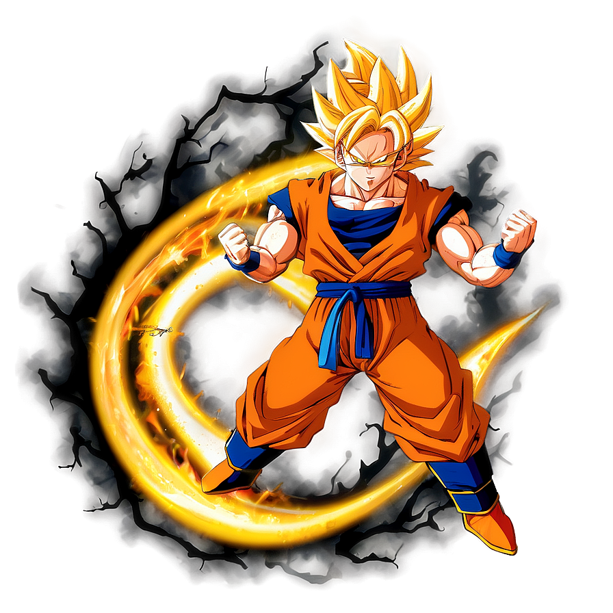 Goku Super Saiyan 3 In Battle Png Kld