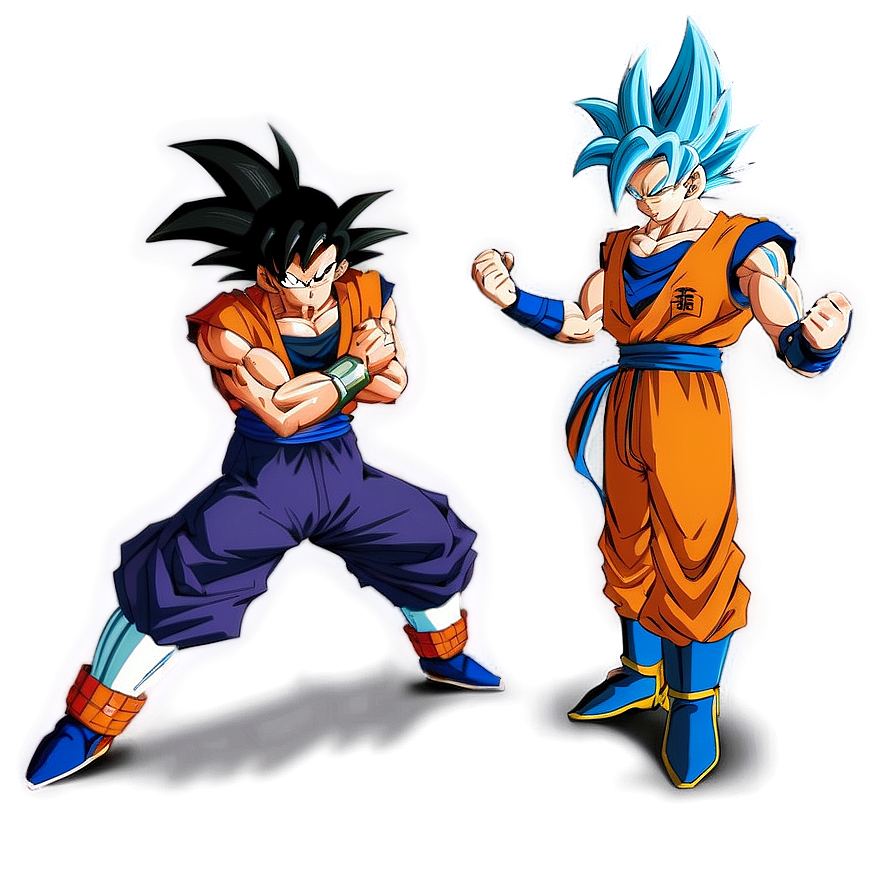 Goku Training with Whis PNG txp17 PNG with transparent background