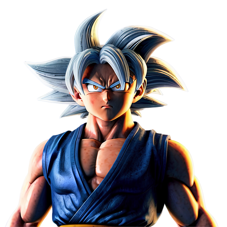 Goku Ultra Instinct Defensive Pose Png Aum27