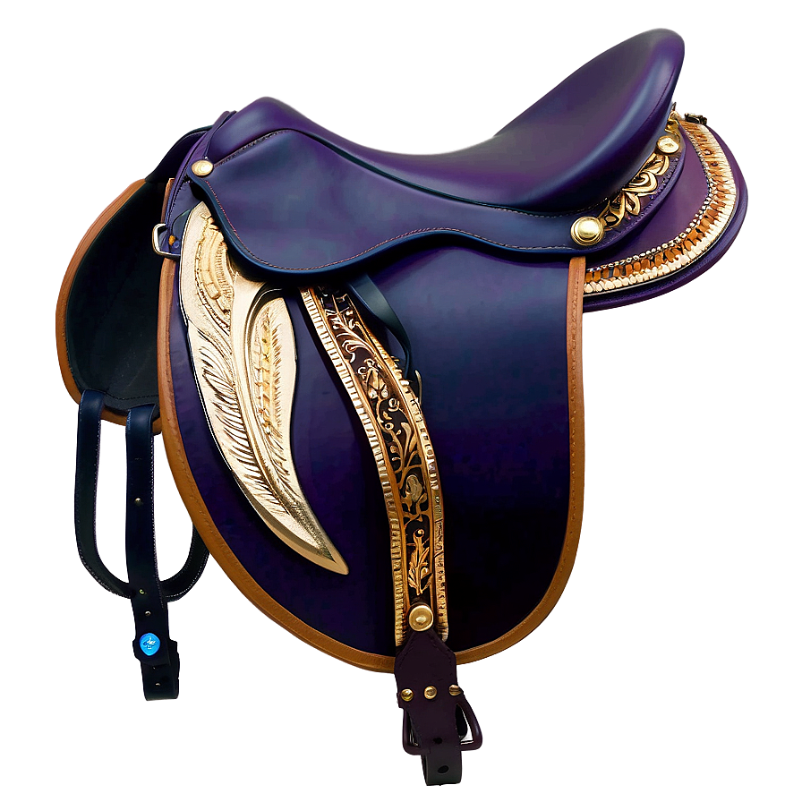 Gold Accented Saddle Png 06292024