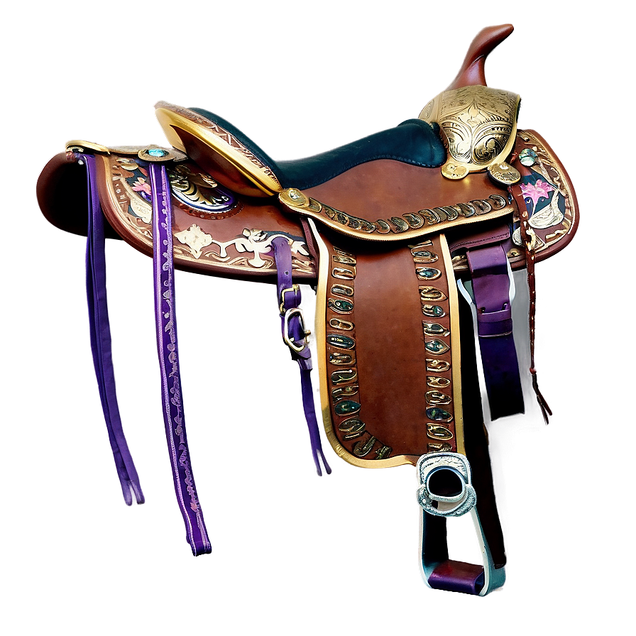 Gold Accented Saddle Png 36