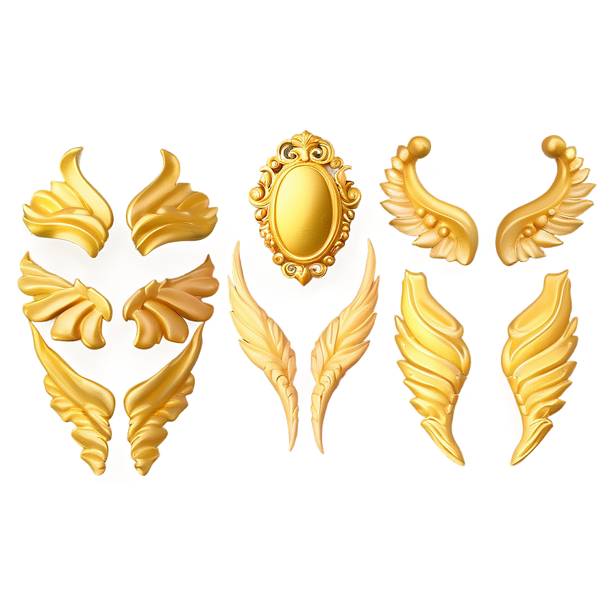 Gold Accents Overlays Png 81