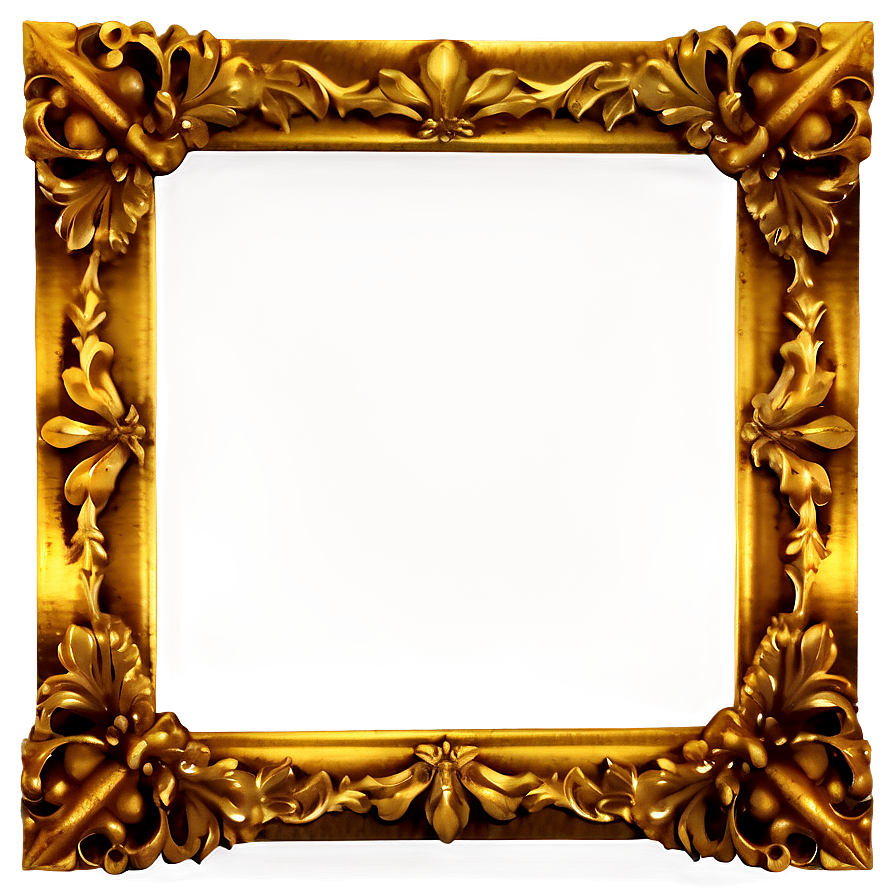 Gold Antique Frame Png 05032024