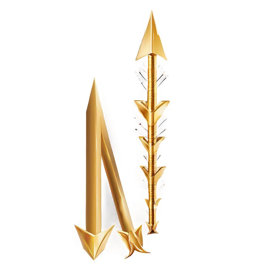 Gold Arrow Infographic Element Png Nlv92