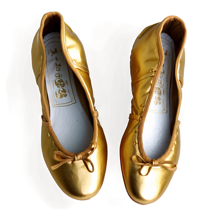 Gold Ballet Shoes Png 92