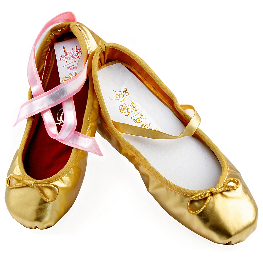 Gold Ballet Shoes Png Dro15