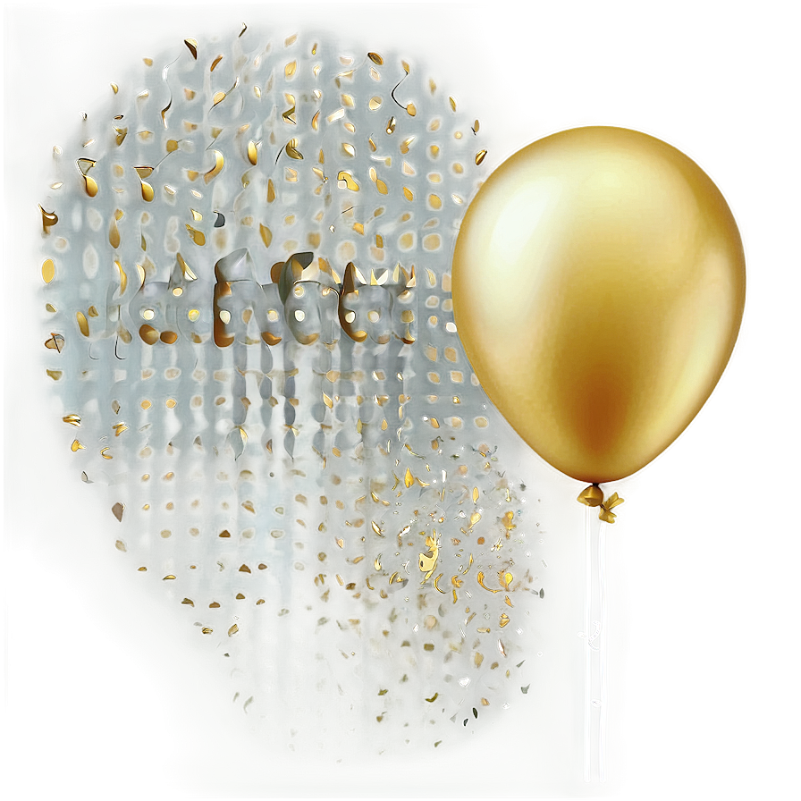 Gold Balloon Background Png 06212024