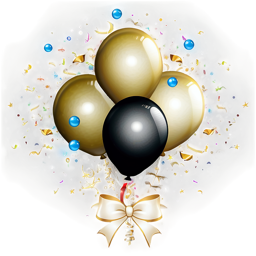 Gold Balloon Background Png 06212024