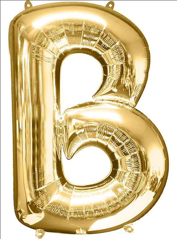 22inch Gold Letter Balloons - B Balloon PNG image with a transparent background, free high-resolution download