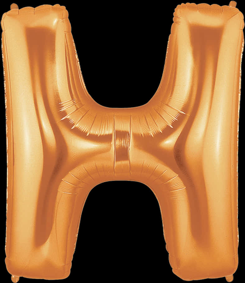 Gold Balloon Letter H