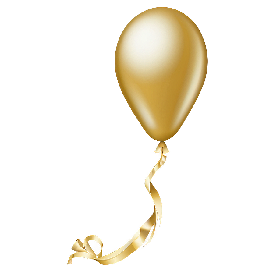 Gold Balloon Outline Png Klr