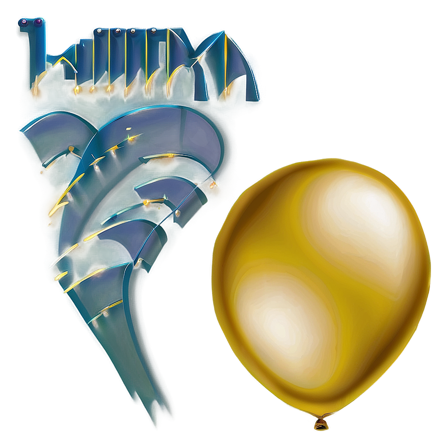 Gold Balloon PNG 52 PNG image with a transparent background, free high-resolution download