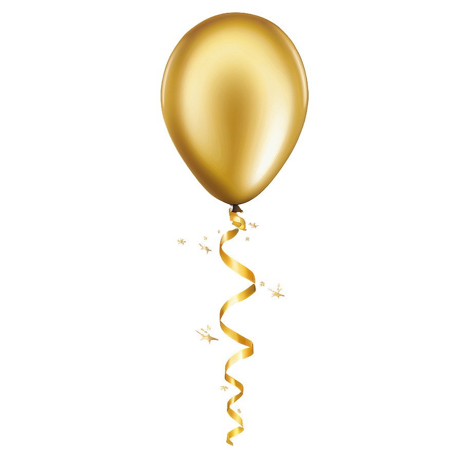 Gold Balloons Banner Png Qrc