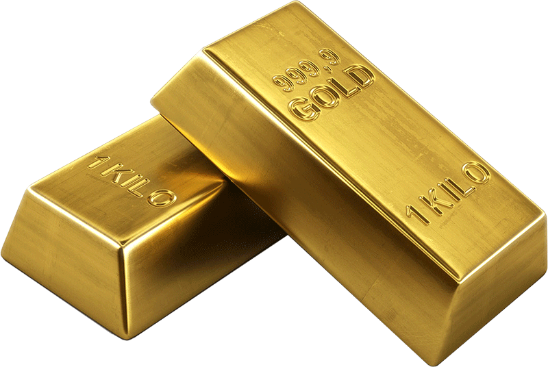 Gold Bars Transparent Background