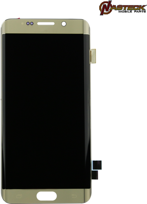 Gold Black Smartphone Display