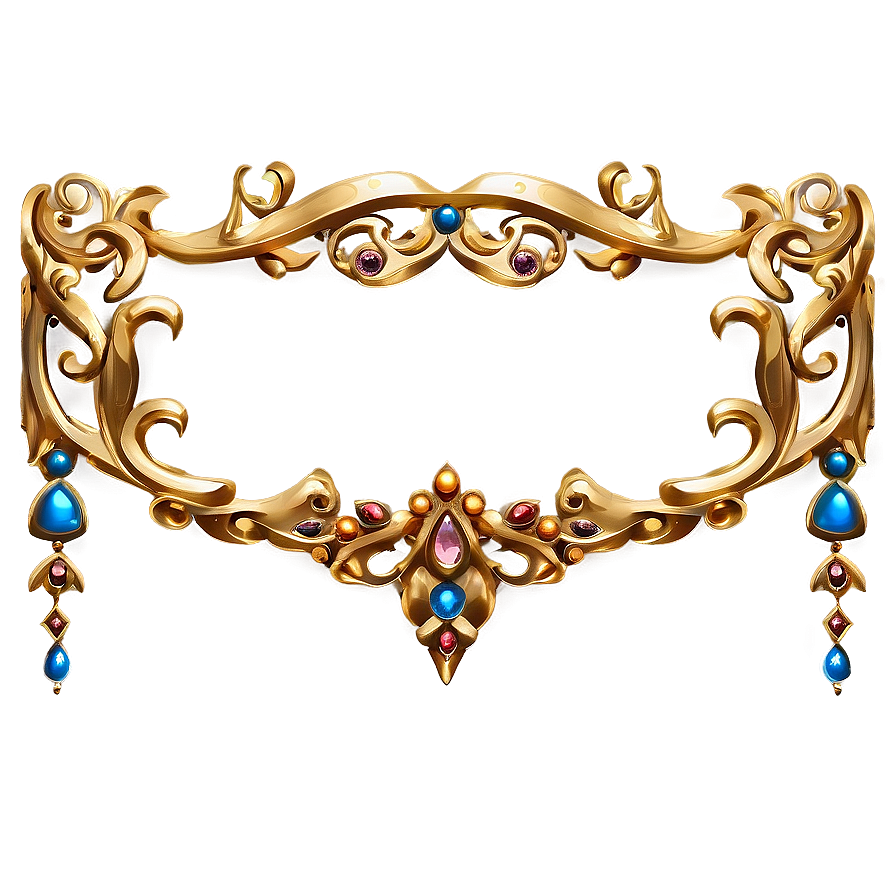 Gold Border Design PNG 05252024 PNG image with a transparent background, free high-resolution download