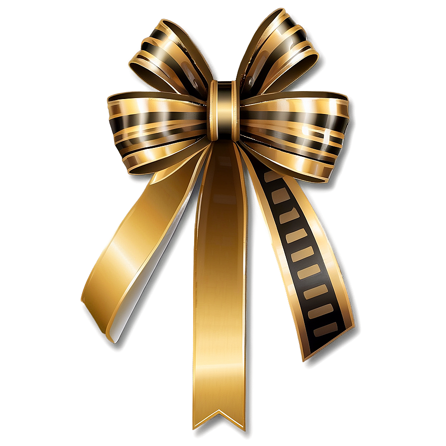 Gold Bow For Packaging Png Ymp