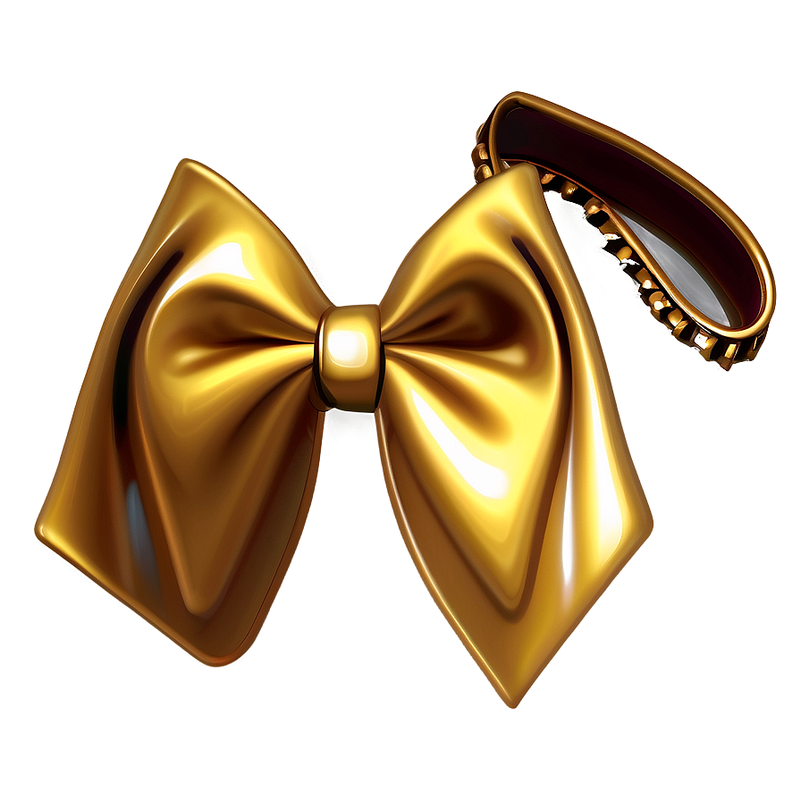 Gold Bow Tie Png 06272024