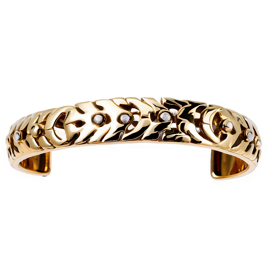 Gold Bracelet With Lockets Png 06282024