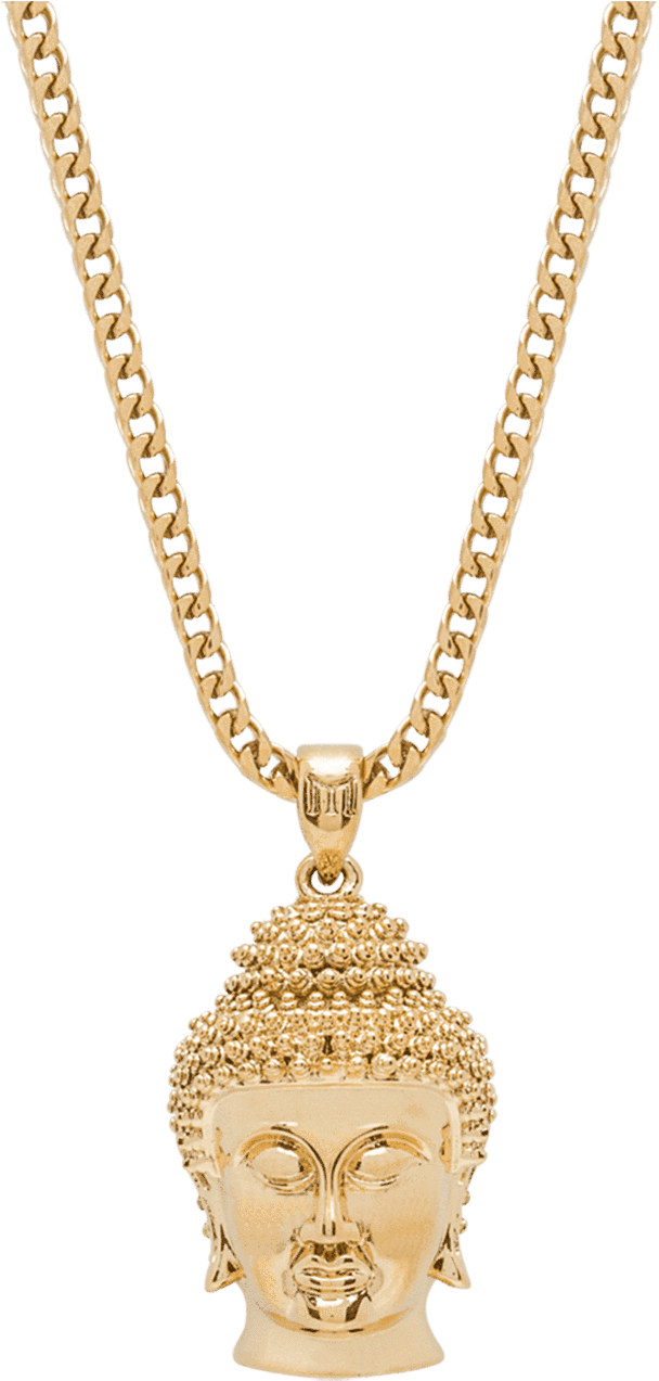 Gold Buddha Pendant Necklace