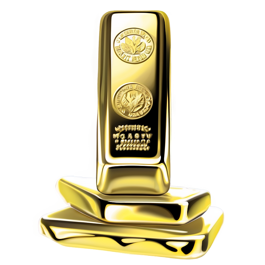 Gold Bullion Stack Png 05032024