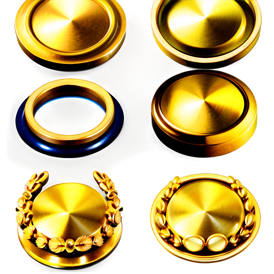 Gold Button Collection Png Uxp47