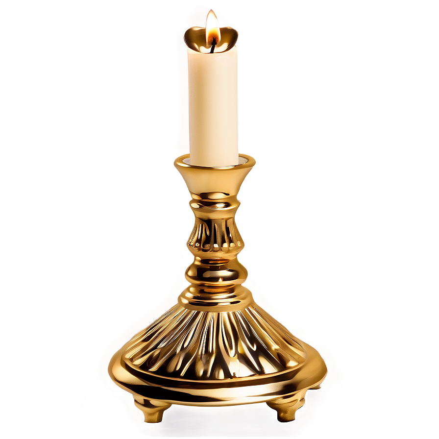 Gold Candle Holder Png Alc