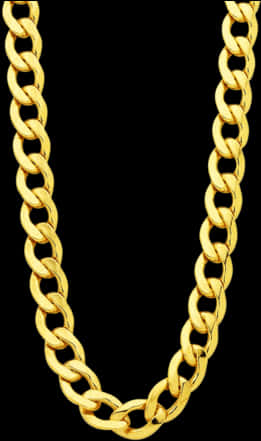 Gold Chain Black Background PNG with transparent background