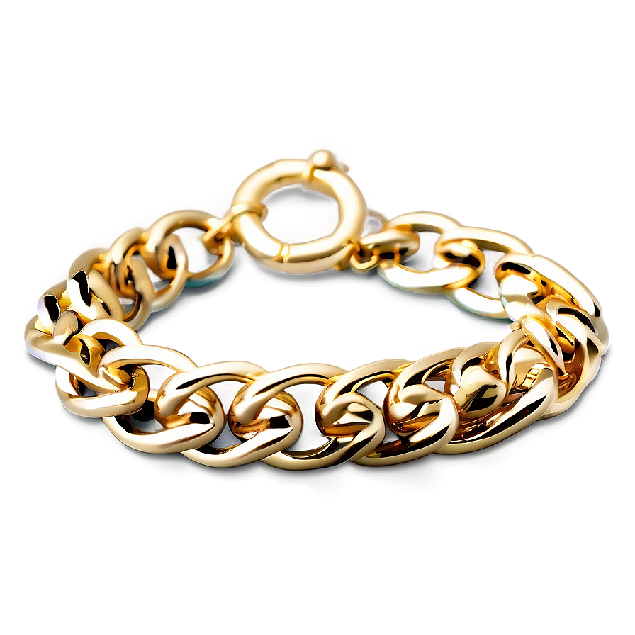 Gold Chain Bracelet Png Ecf80