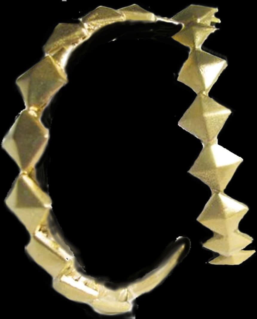 Gold Chain Isolatedon Black PNG with transparent background