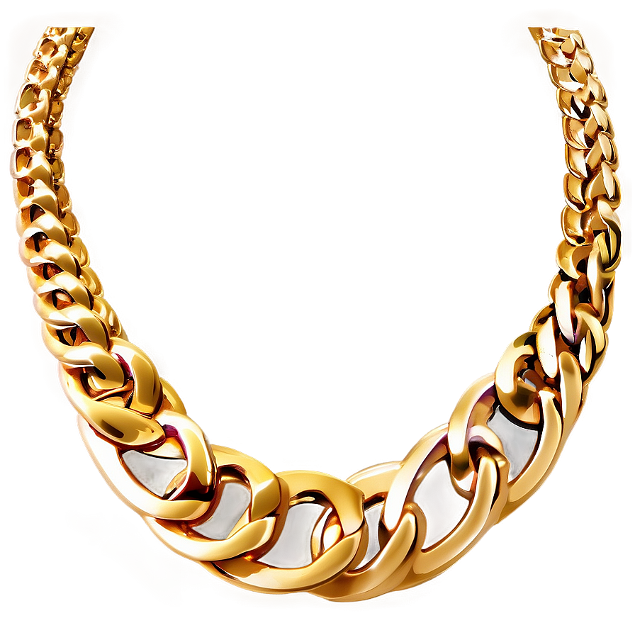 Gold Chain Necklace Png Ptj