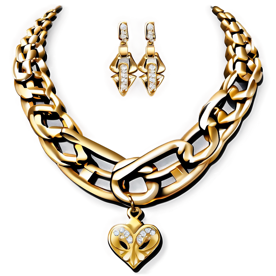 Gold Chain Set Png 87