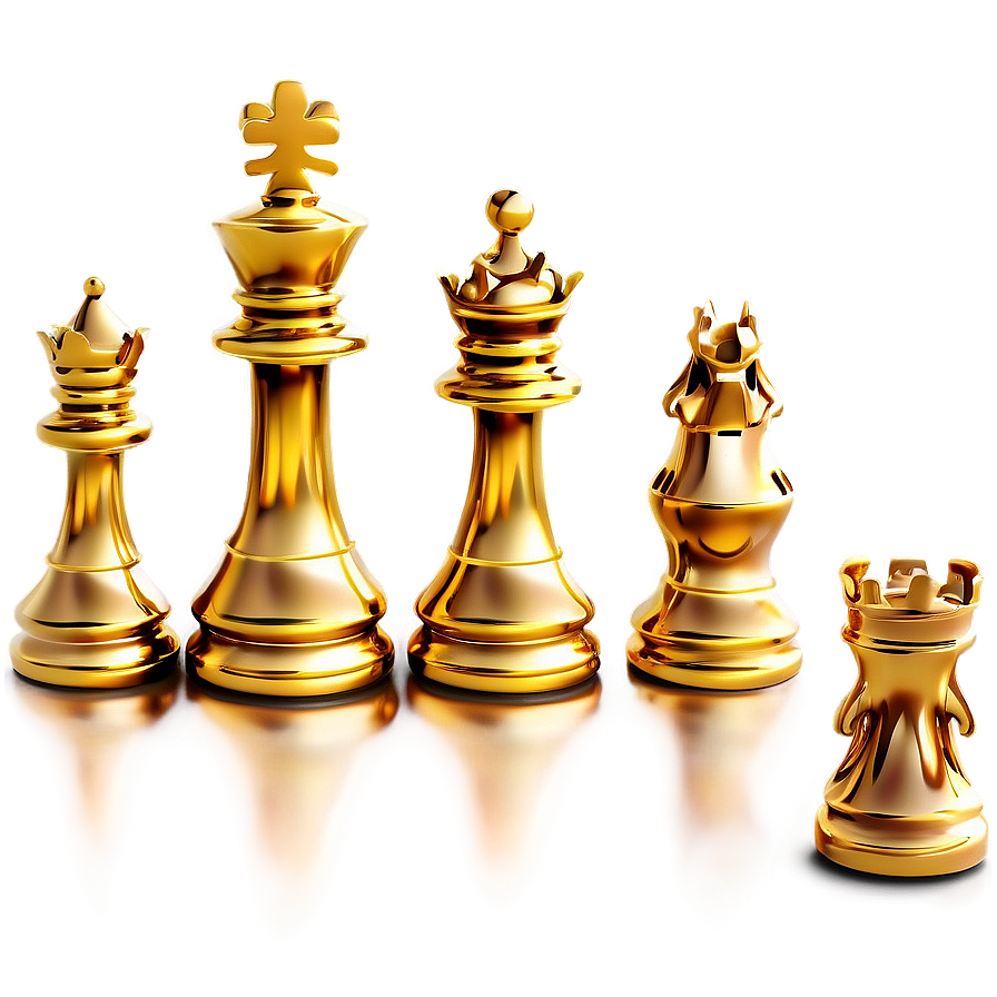 Gold Chess Piece Png 05032024