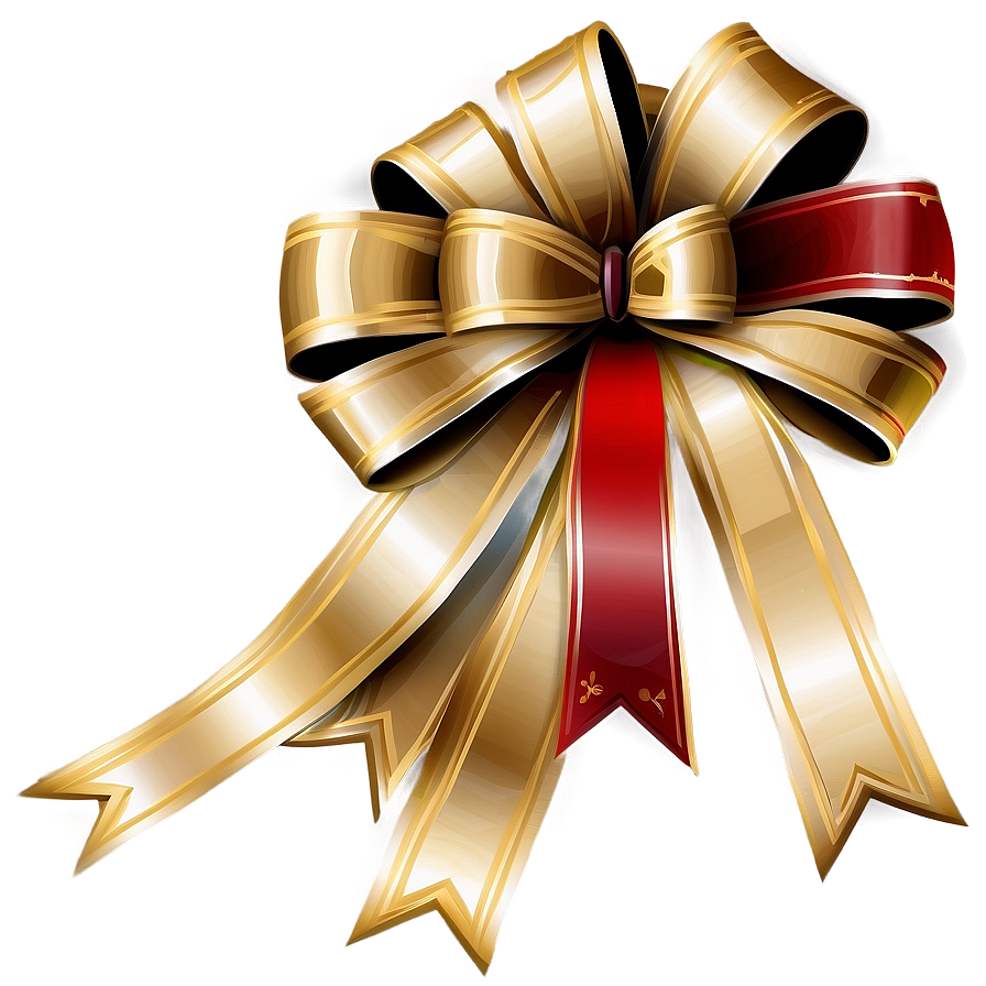 Gold Christmas Bow Png 84