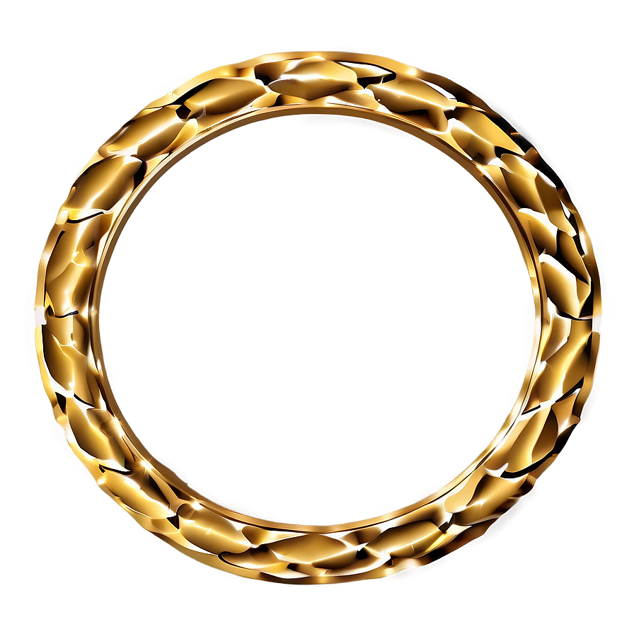 Gold Circle Frame Clipart Png 06262024