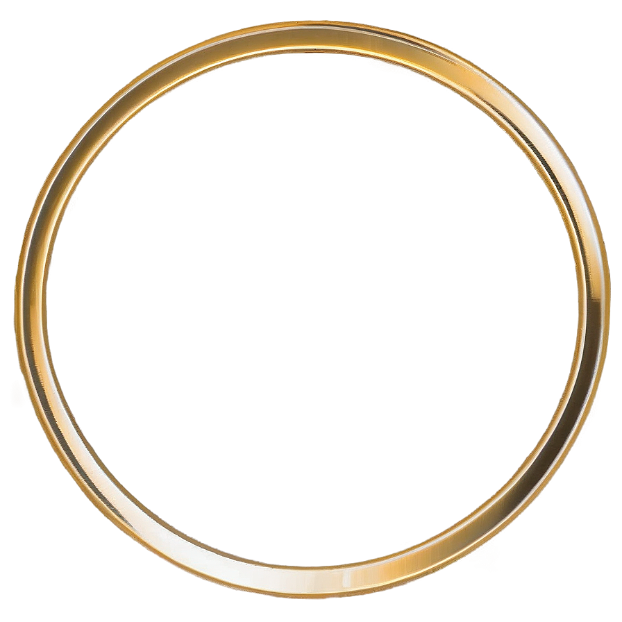 Gold Circle Frame Png 06262024