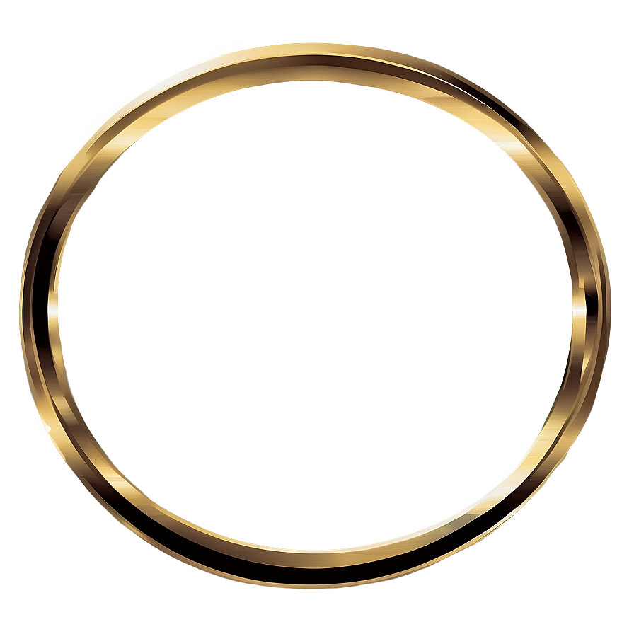 Gold Circle Frame Vector Png Gqk