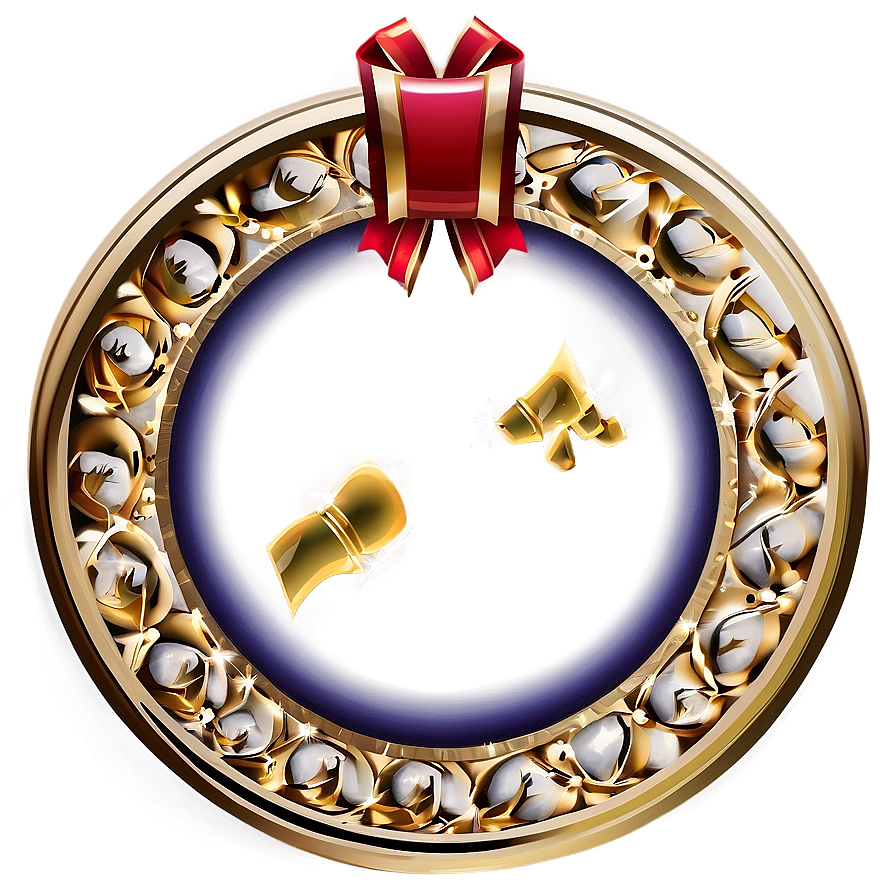 Gold Circle Frame Vector Png Mpk