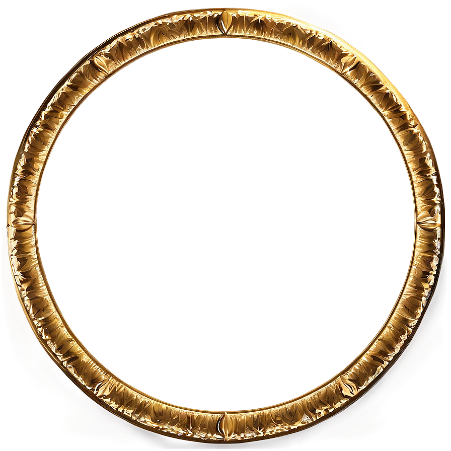 Gold Circle Frame With Stars Png Sko22