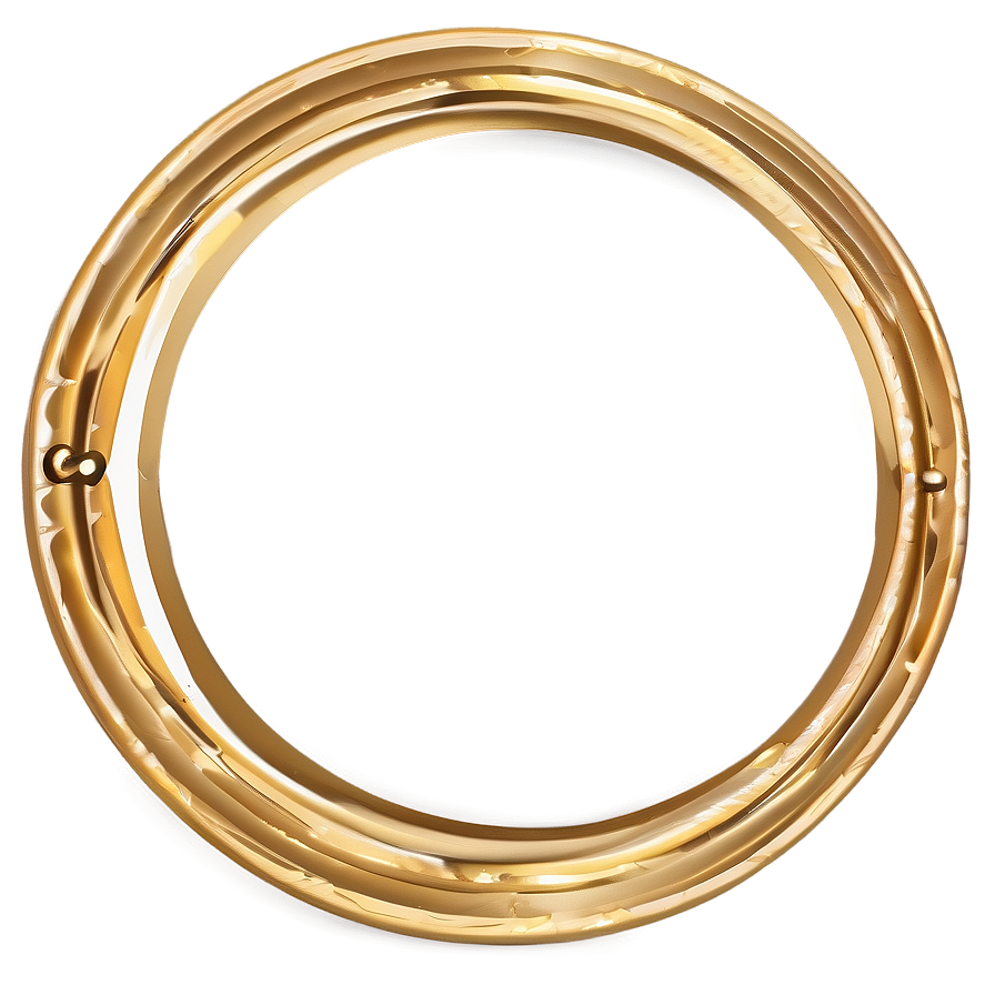 Gold Circle Monogram Frame Png Jcg