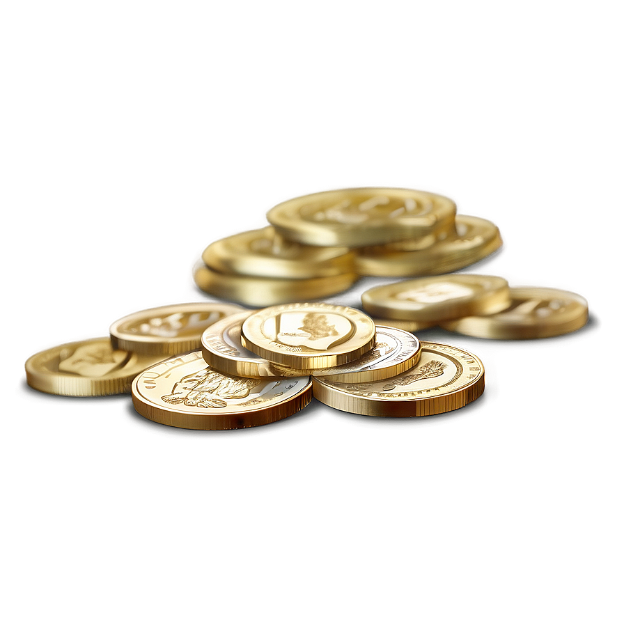 Gold Coin Stash PNG 06112024 PNG with transparent background
