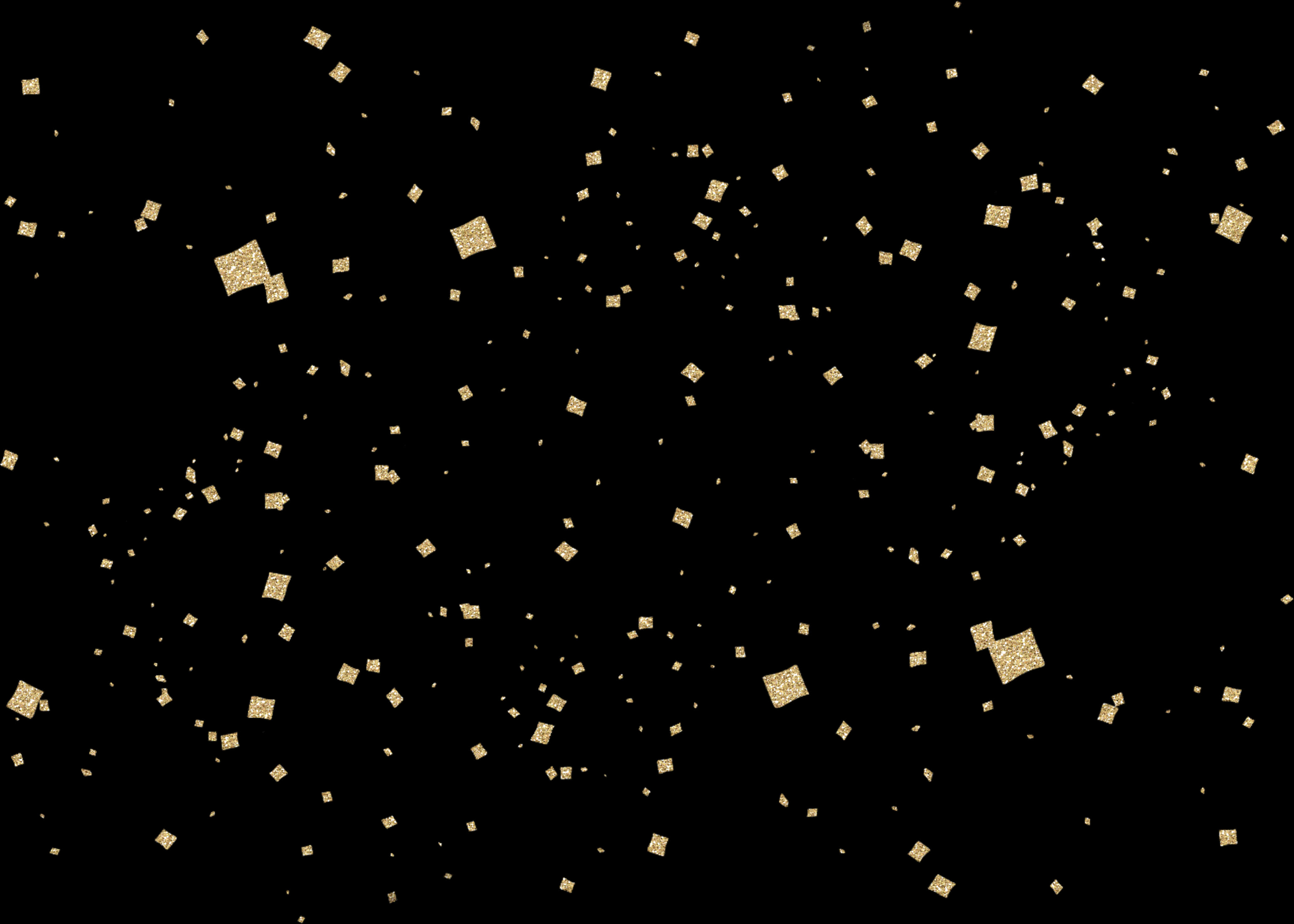 Transparent Free Confetti Clipart - Black Gold And White Confetti, HD Png Download PNG image with a transparent background, free high-resolution download