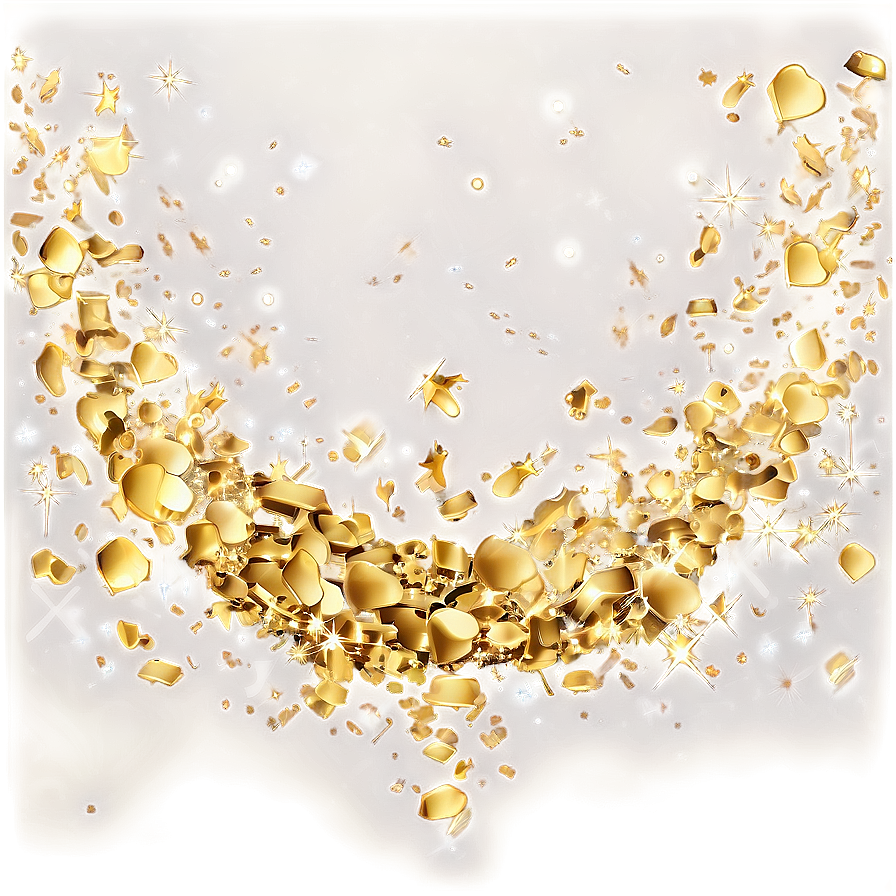 Gold Confetti Bliss Png Udl60