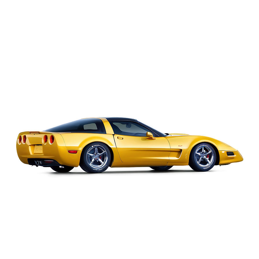 Gold Corvette Png 06252024