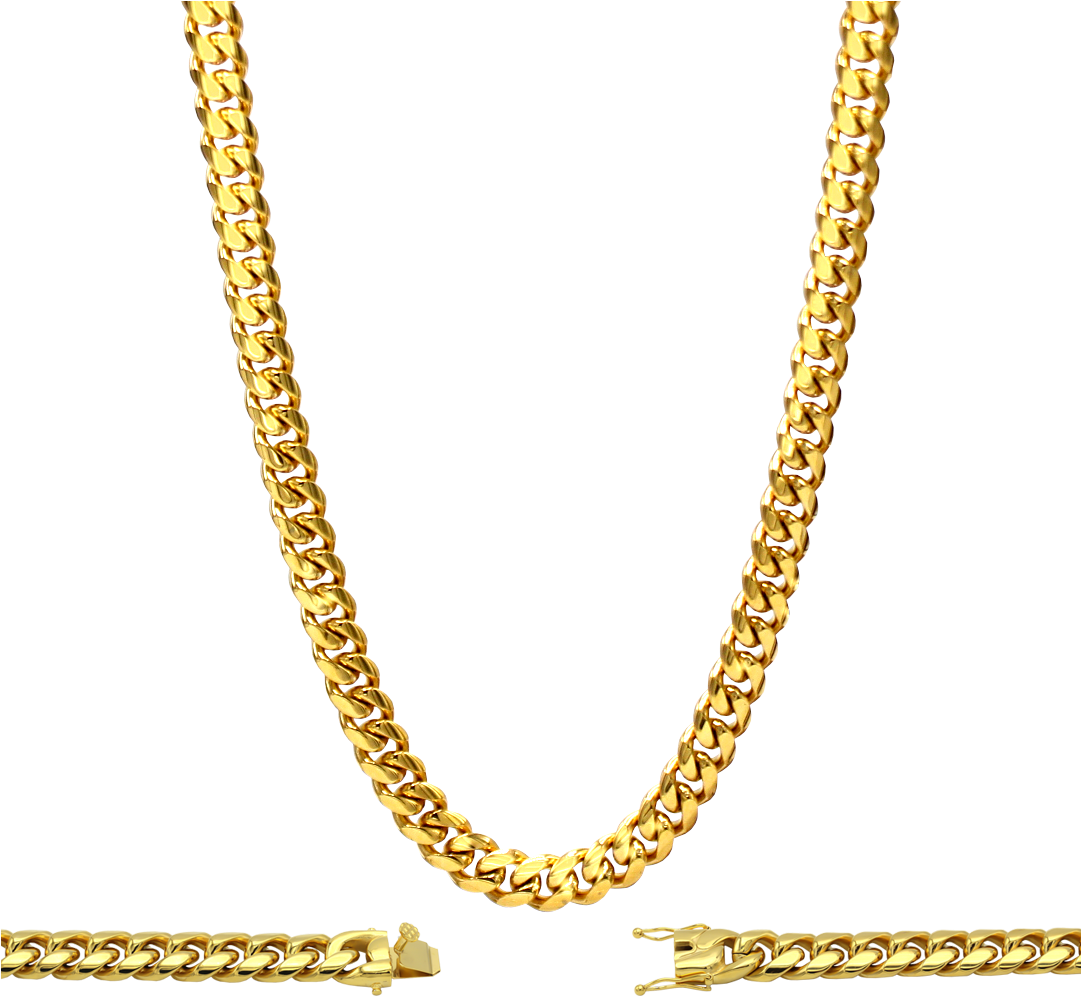 Gold Cuban Link Chain Necklace