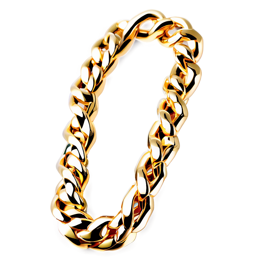 Gold Cuban Link Chain Png 13