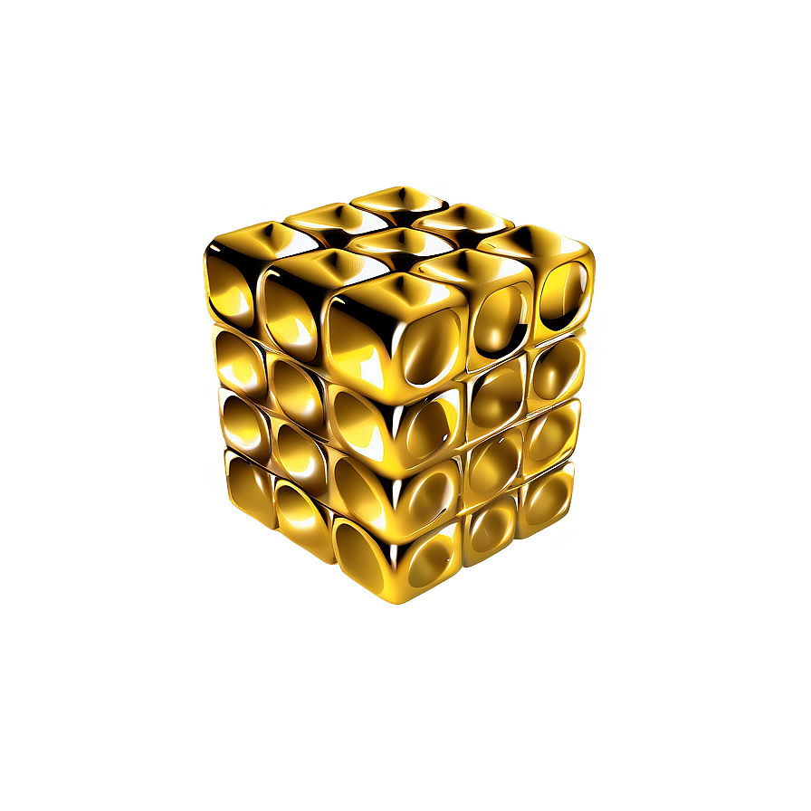 Gold Cube Png Xfs10