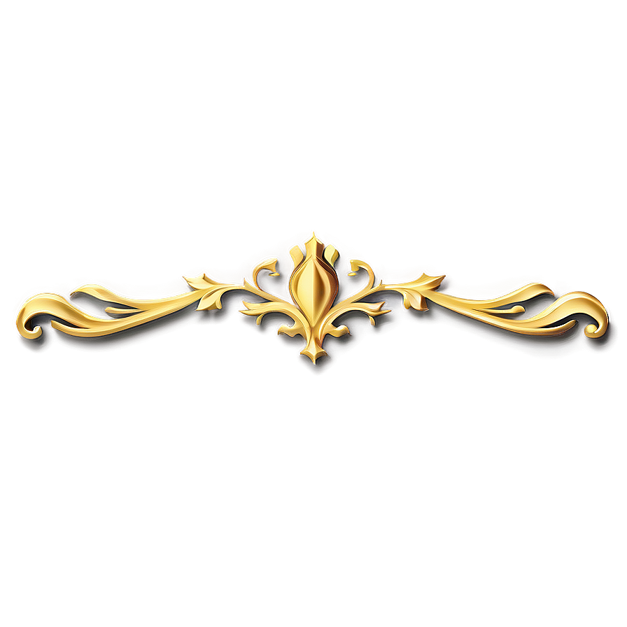 Gold Decorative Line PNG 56 PNG image with a transparent background, free high-resolution download